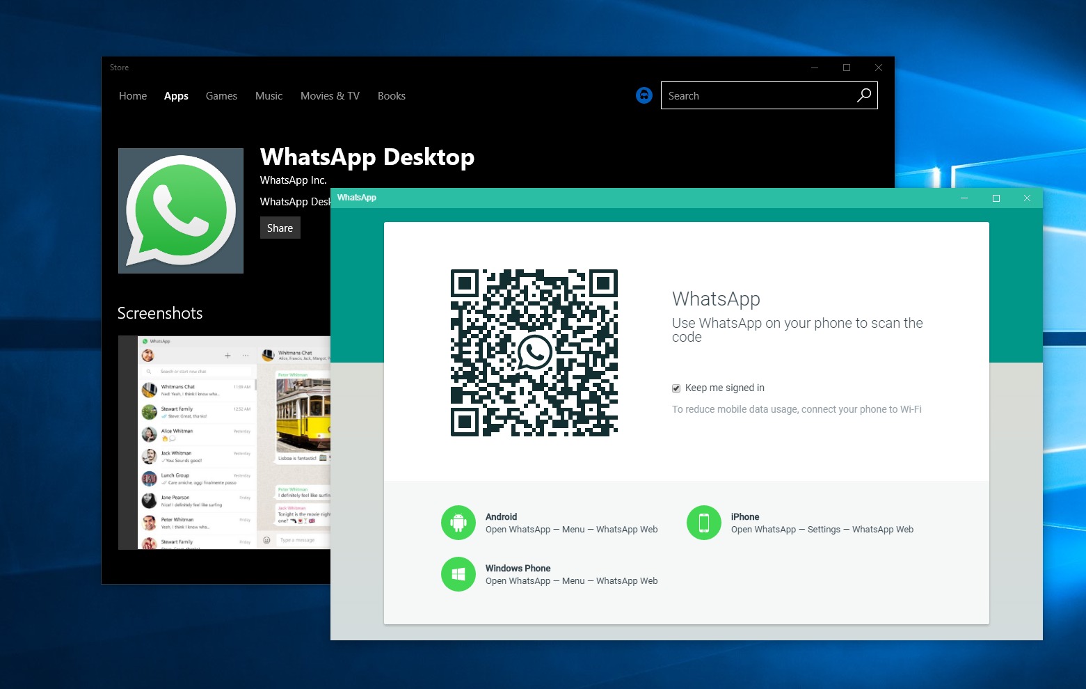 Завантажити WhatsApp для Windows 10
