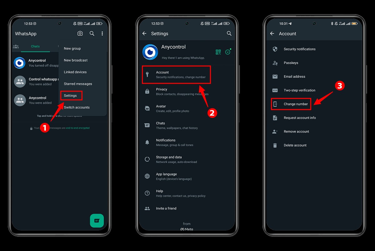 Як змінити мій номер телефону в WhatsApp на iPhone
