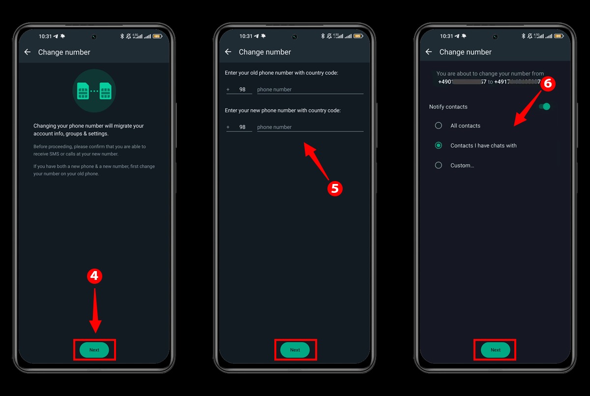 Як змінити мій номер телефону в WhatsApp на iPhone