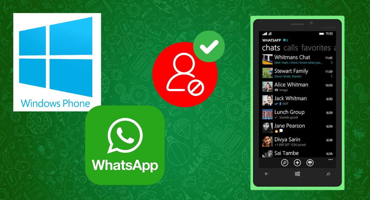 заблокувати або розблокувати контакти у WhatsApp на Windows Phone