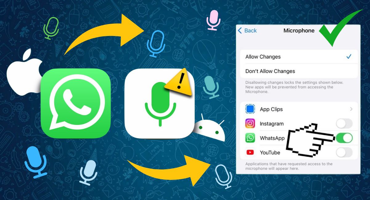 Чому може не працювати мікрофон у WhatsApp