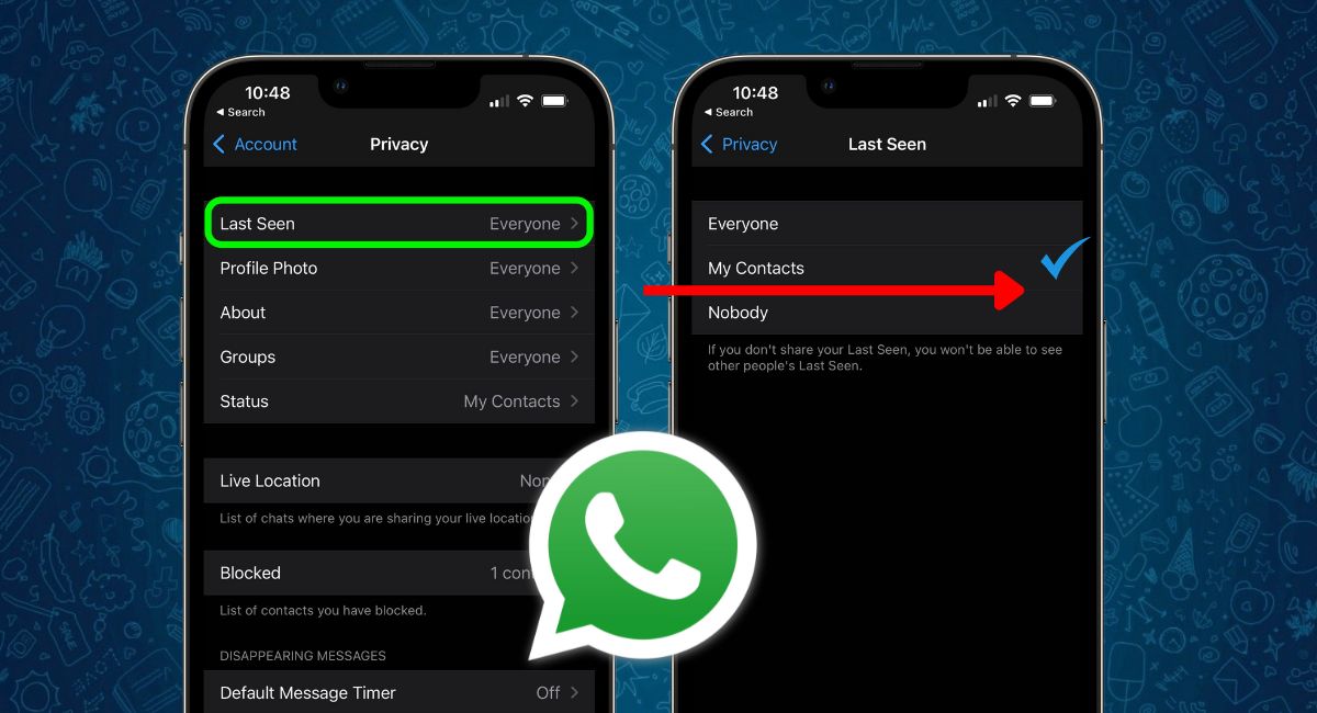 Як у WhatsApp приховати час відвідування